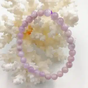 KUNZITE - Bracelet perles de diamètre 6 mm environ