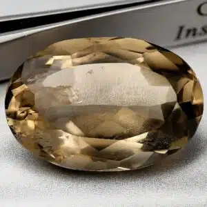 QUARTZ ENFUME - Pierre Facettée Taille Ovale - 29,55 carats