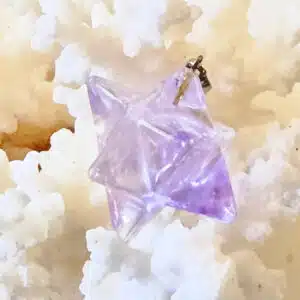 AMETHYSTE Brésil - Pendentif Etoile de Merkaba