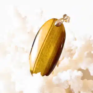 ŒIL DE TIGRE -  Pendentif ovale