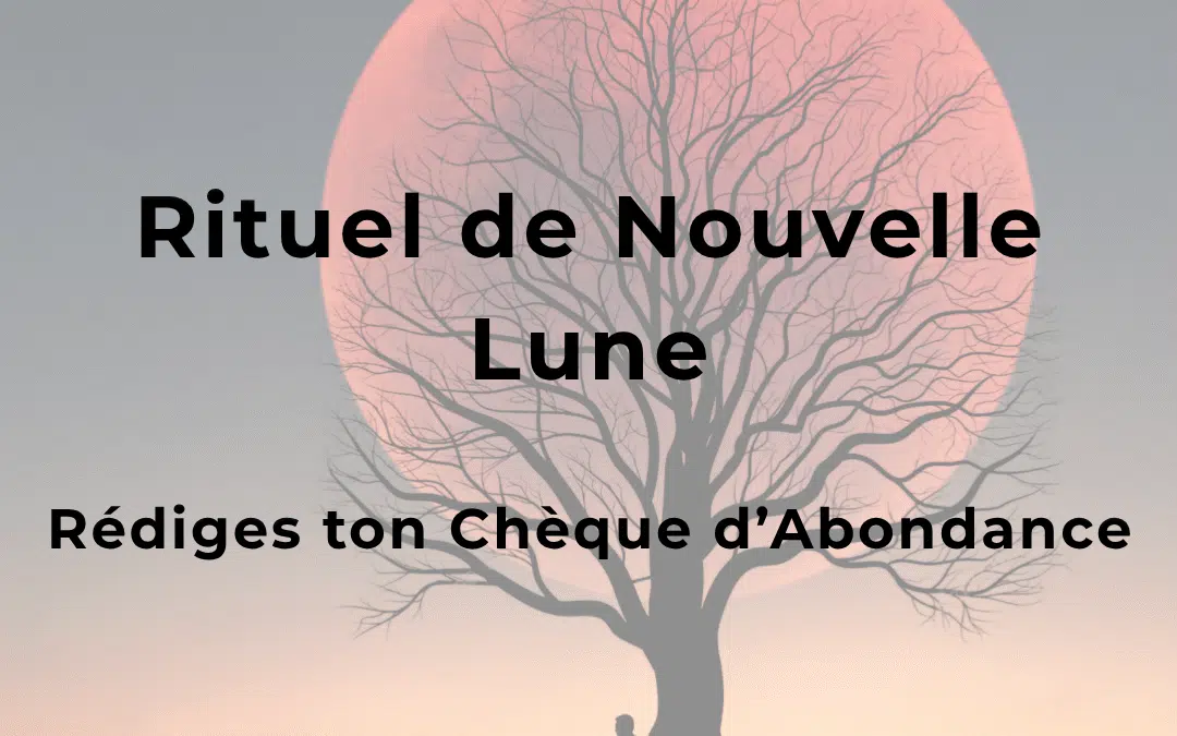 🌸 Rituel : Remplissez votre chèque d&rsquo;Abondance à chaque Nouvelle Lune