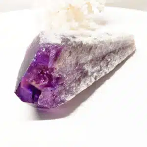 AMETHYSTE Uruguay - Pointe de Baya naturelle - cristal biterminé de 19 cm