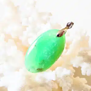 CHRYSOPRASE - Très beau Pendentif de forme ovale