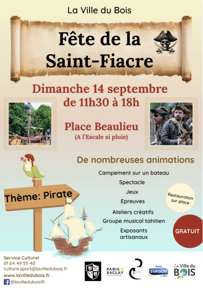 Fête de la Saint-Fiacre – La Ville du Bois, 14 septembre 2025