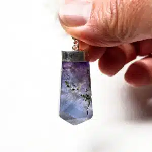 FLUORITE BANDE - Très beau pendentif en forme de Prisme