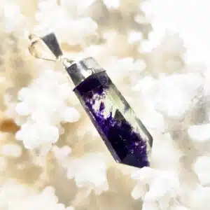 FLUORITE BANDE - Très beau pendentif en forme de Prisme