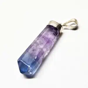 FLUORITE BANDE - Très beau pendentif en forme de Prisme
