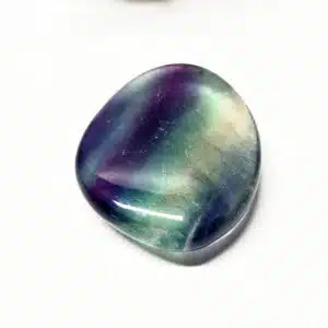 FLUORITE BANDE - Très joli galet plat de 4.5 cm