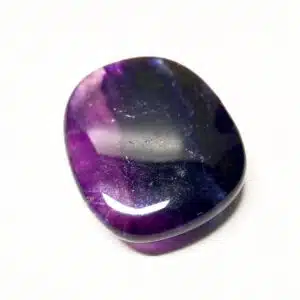 FLUORITE BANDE - Très joli galet plat de 4.5 cm