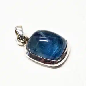 FLUORITE BANDE - Cabochon monté en Pendentif sur Argent 925/1000