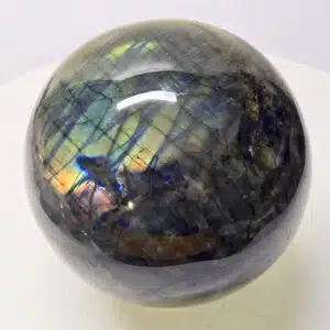 LABRADORITE Bleue - Incroyable sphère de 14,5 cm de Diamètre