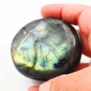 LABRADORITE Arc en ciel - Très beau galet plat de 6 cm