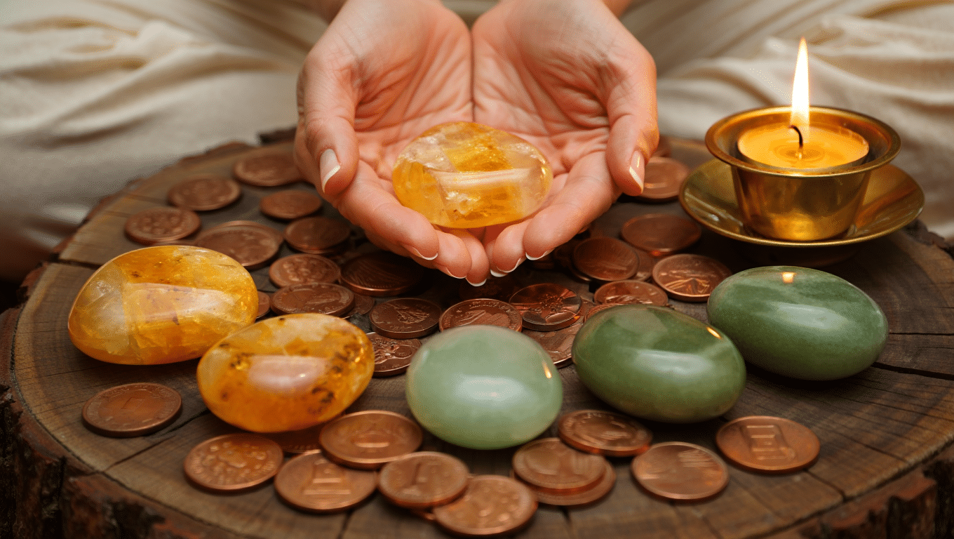 Pendant le rituel du chèque d’abondance