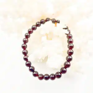 GRENAT ALMANDIN - Bracelet en perle de 6 mm