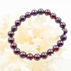 GRENAT ALMANDIN - Bracelet en perle de 8 mm