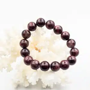 GRENAT ALMANDIN - Bracelet en perle de 12 mm