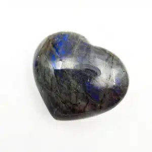 LABRADORITE bleue - Beau coeur de 7 cm