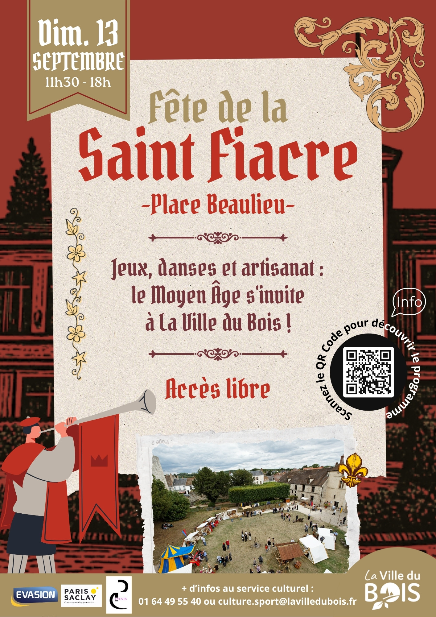 Fête de la Saint-Fiacre – La Ville du Bois, 14 septembre 2025