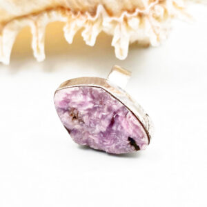 COBALTOCALCITE brute - Bague Argent 925/1000 réglable