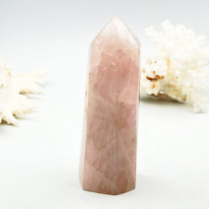 QUARTZ ROSE - Beau prisme de 13 cm et 380 grs