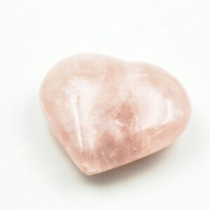 QUARTZ ROSE - Joli coeur de 6.5 cm et 164 grs