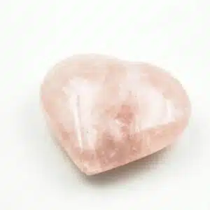 QUARTZ ROSE - Joli coeur de 6.5 cm et 164 grs